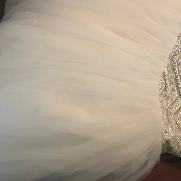 Jewel Tulle Plus Size Wedding Dress 22W David’s bridal